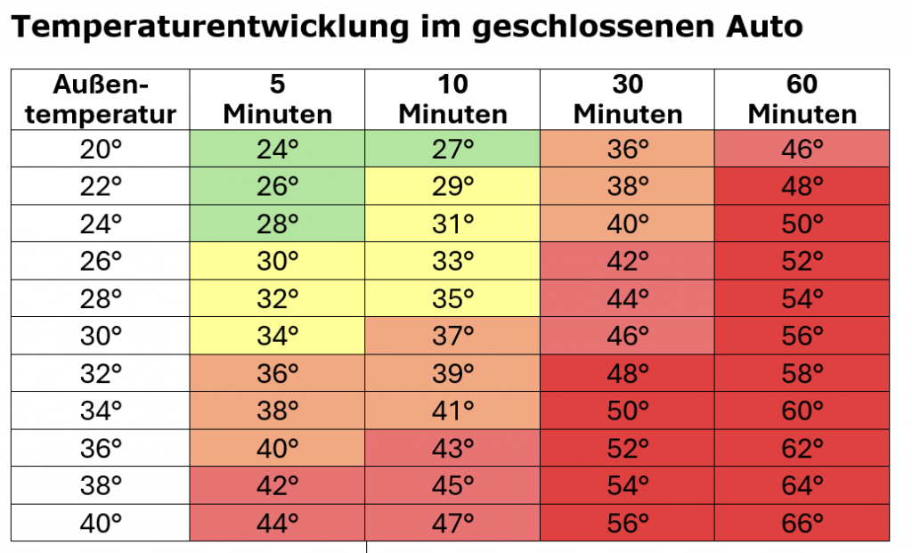Temperaturen im Auto-min