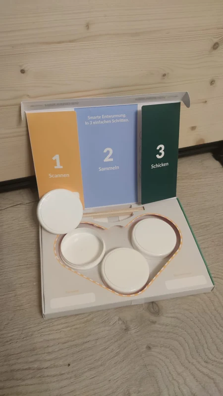 Kotuntersuchung beim Hund