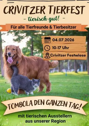 Flyer Crivitzer Tierfest 04.07.2026
